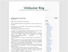 Tablet Screenshot of blog.infogucker.de